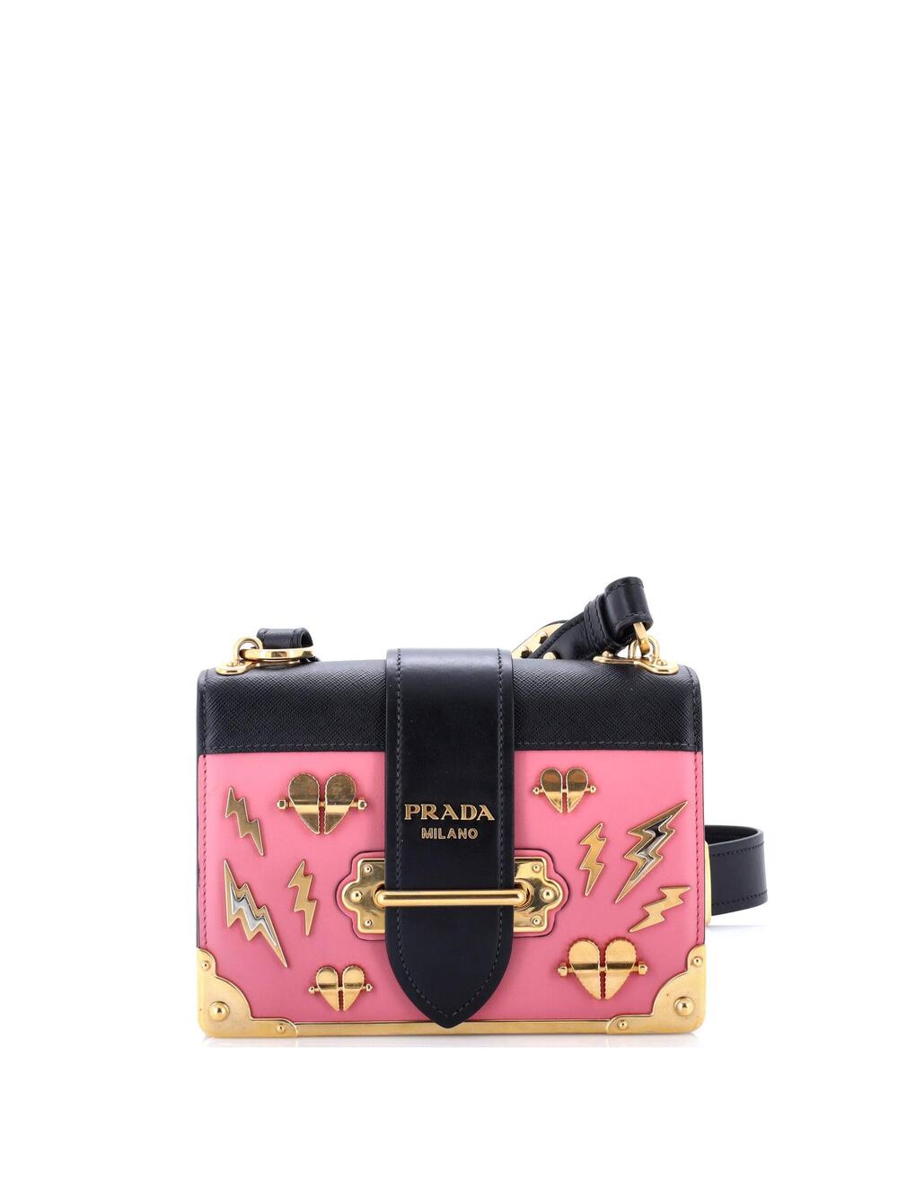 Prada Cahier Crossbody Bag Embellished #318301P17B